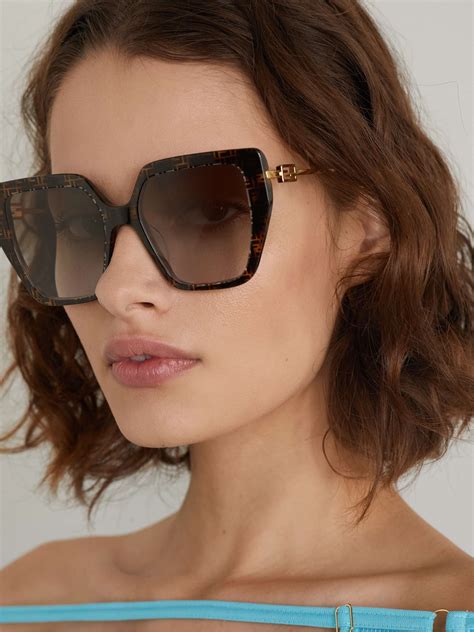 fendi sunglasses gold frame|Fendi sunglasses women's.